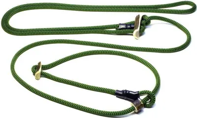 Produktbild von Hunting Profi lautlos Umhängeleine 8mm mit Zugbegrenzung 280cm olivgrün