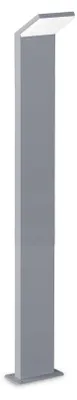 Produktbild von Ideal Lux 322353 OUTDOOR STYLE LED-Stehleuchte/Pfostenleuchte für den Außenbereich, H1000mm, 9W, 1100/850lm, 4000K, IP54, grau