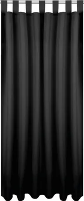 Obrázok produktu pre Nepriehľadný záves s pútkami, Rozmery: 140x225 cm, Farba: čierna