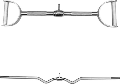 Produktbild von Sporttrend 24 - Seilzug Set Latzugstange mit Hufgriff + SZ Curl Griff