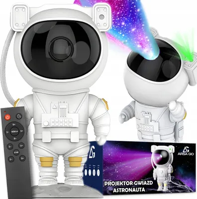 Produktbild von Drehender Sternenprojektor Astronauten-Nachtlicht Für Kinder 8 Modi Fernbedienung