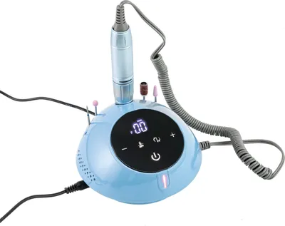 Obrázek produktu pro Sada pilníků na nehty Manikúra Elektrická pedikúra 30000RPM s LCD modrá