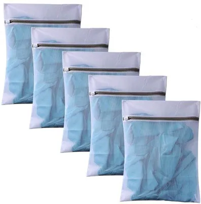 Zdjęcie produktu dla Delikatne siatki do prania na delikatne ubrania, 40 x 50 cm, zestaw 5 sztuk