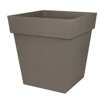 Produktbild von Pflanztopf EDA Tuscan Taupe Kunststoff quadratisch Ø 50 cm (49,5 x 49,5 x 52,5 cm)