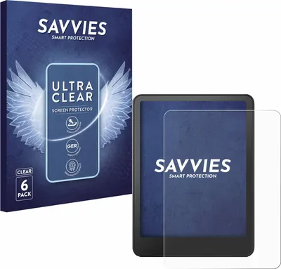 Produktbild von 6x Für Amazon Kindle Paperwhite 2024 (12. Gen.) Schutzfolie Savvies Displayschutz Display Schutz Folie Klar Transparent