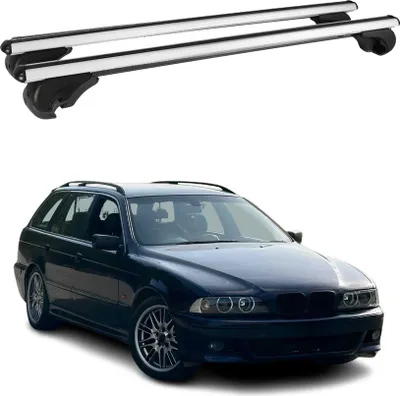 Produktbild von Dachträger Grundtäger für BMW 5er E39 Touring 1997-2004 75kg Silber Alu 2 tlg