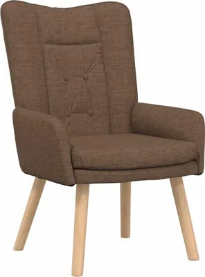 Produktbild von vidaXL Sessel Braun 63 x 67 x 94 cm Stoff und Sperrholz