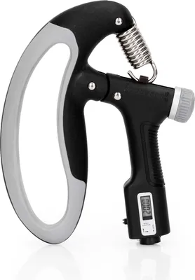 Produktbild von ACTIGET Handpresse für Training und Rehabilitation mit Bewegungszähler, Trainingswiderstand 10-100 kg, schwarz und grau