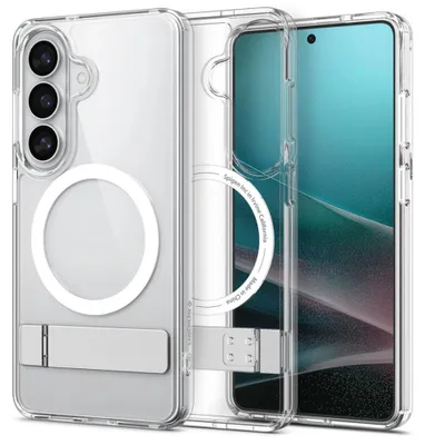Obrázok produktu pre Spigen Ultra Hybrid S (Mag Fit), Ochranný obal, Apple, Galaxy S26, 17 cm (6.7"), Priehľadná, Biela
