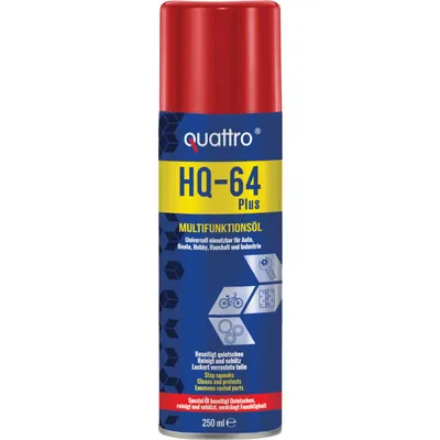 Produktbild von 3x250 ml Quattro HQ-64 Plus Multifunktionsöl – vielseitige Pflege und zuverlässiger Schutz