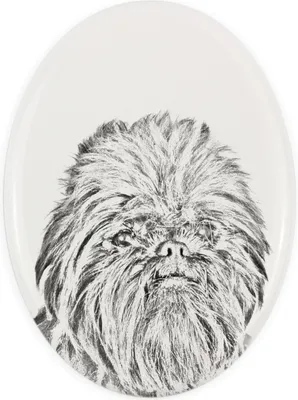 Immagine prodotto di Art-Dog Targa commemorativa in Vetroceramica – Affenpinscher