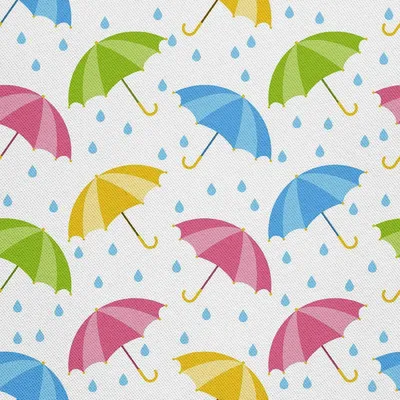 Produktbild von OUTDOOR DEKOSTOFFE OXFORD - Motiv bunte Regenschirme Regen 2