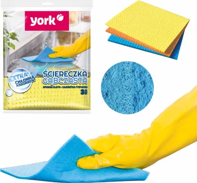 Produktbild von Schwammtuch 17,5 x 15,5 cm 3 Stück - YORK
