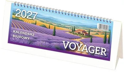 Image de Calendrier de bureau 2025 Voyager - blanc - Telegraph