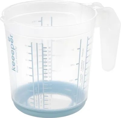 Produktbild von keeeper Messkanne "massimo" 1,0 L weiß / nordic-blue