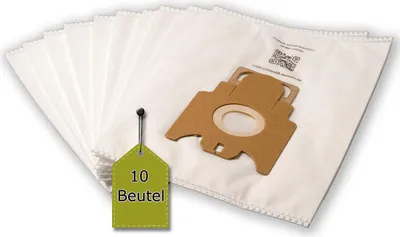Produktbild von eVendix Staubsaugerbeutel eVac 08, 10 Stk + 1 Mikro-Filter ähnlich AMAZONBASICS M21