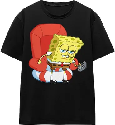 Produktbild von SpongeBob SquarePants - "Head Out Meme" T-Shirt für Herren/Damen Uni TV15990 (L) (Schwarz)