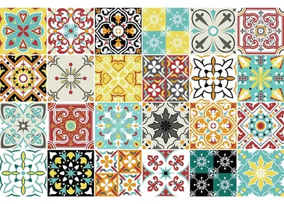 Obrázek produktu pro Samolepicí nálepky na obklady do kuchyně a koupelny – 24 nálepek ve stylu Azulejos Fripinio – 24 nálepek, 15 x 15 cm