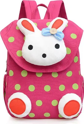 Produktbild von Rucksack Süße Kaninchen rucksack Kinderrucksack für Baby Mädchen,Rosenrot