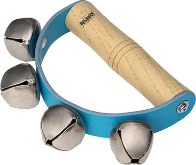 Produktbild von MEINL NINO NINO962B Schellenstab mit 4 Stahlglöckchen und Holzgriff