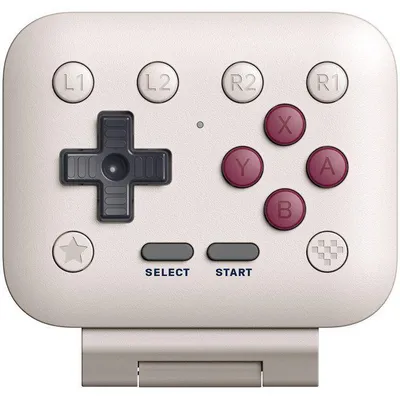 Image de Manette Gaming 8BitDo FlipPad G Classic Edition JUST FOR GAMES, USB-C, Gris Clair et Bordeaux, iOS et Android