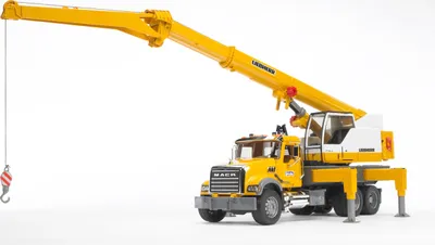 Obrázok produktu pre BRUDER MACK Granite Liebherr crane truck, 4 rok / roky, ABS umelá hmota, Čierna, Žltá