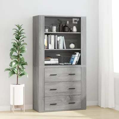 Obrázek produktu pro vidaXL Highboard Grey Sonoma Dřevěný materiál