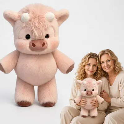 Image de Solidchoice - Peluche en forme de vache, 45 cm, jouet en peluche pour enfants