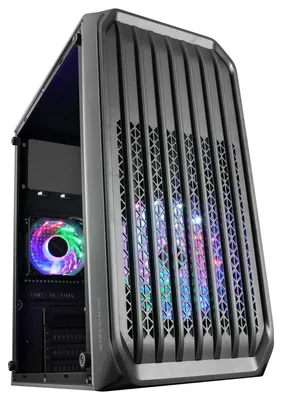 Produktbild von Mars Gaming MCS2, Mini Tower, PC, Schwarz, micro ATX, Mini-ITX, Gaming, 14,5 cm