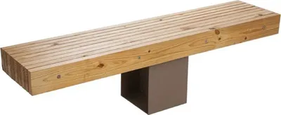 Produktbild von Casa Padrino Gartenbank - Parkbank Naturfarben / Braun 180 cm