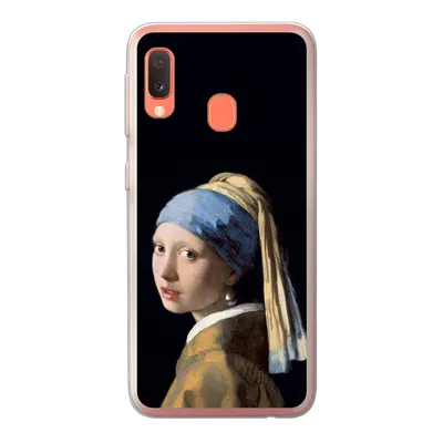 Produktbild von MuchoWow® Handyhülle Schutzhülle Hülle für Samsung Galaxy A20e Mädchen mit Perlenohrring - Vermeer - Kunst Silikon Softcase Handy Hülle - Abdeckung