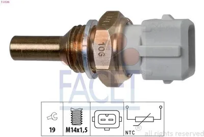 Produktbild von FACET Kühlmitteltemperatursensor 7.3126 für VW GOLF III (1H1)