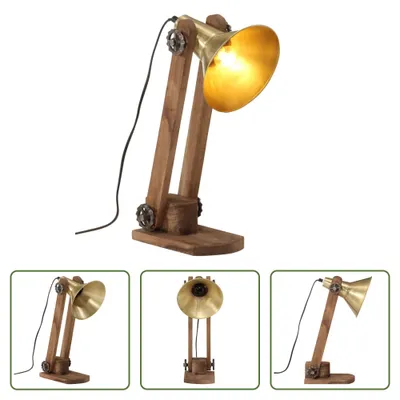 Produktbild von The Living Store Schreibtischlampe 25 W Antik-Messing 23x13x52 cm E27