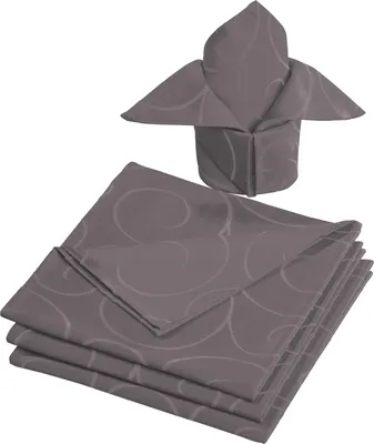 Produktbild von Erwin Müller Serviette Oberhausen" 4er-Pack anthrazit 50x50 cm"