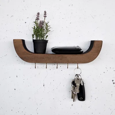 Image de Skye Decor, Raf289, étagère murale décorative en bois, bois, bois, 33 x 11 x 7 cm