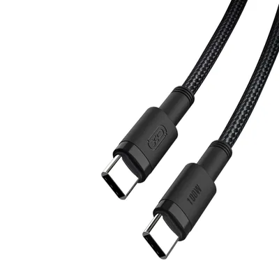 Produktbild von USB Typ C - USB Typ C USB-C Nylon XO Kabel 1.5M 100W high-speed schwarz