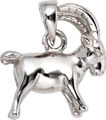 Produktbild von Anhänger Sternzeichen Steinbock aus 925 Echt Silber glänzend Uni