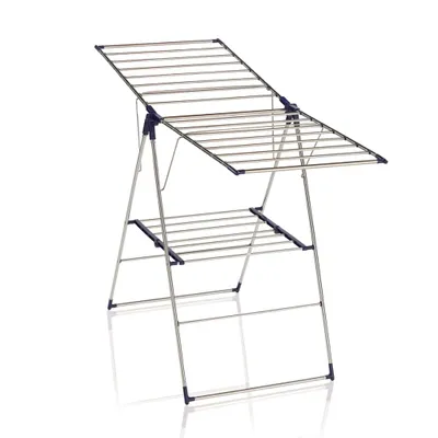 Produktbild von Leifheit Roma 150, Wäscheständerflügel, Edelstahl, Blau, Edelstahl, 1220 mm, 1 Stück(e)