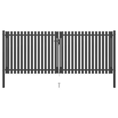 Obrázek produktu pro Zahradní plotová branka ocelová 400 x 125 cm antracitová