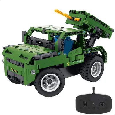Produktbild von Im.master 2-in-1 Military Remote Control Car-364 Pcs Bauspiel Grün Kinder Grün One Size