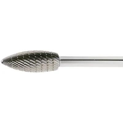 Produktbild von LUKAS HSS-Frässtift Form H Flamme Kopf ø 8 mm Länge 20 mm Zahnung 3