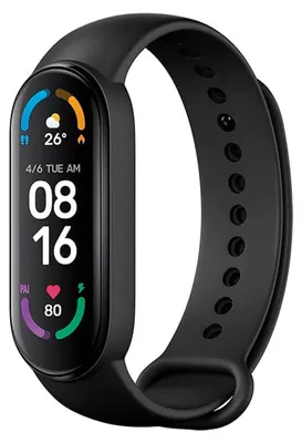 Produktbild von Xiaomi Mi Band 6 NFC schwarz Fitness-Armband EU/DE