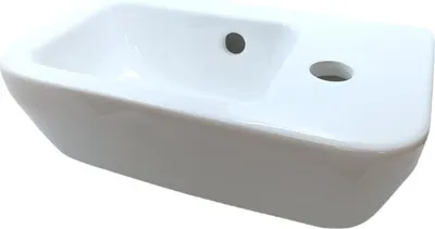 Obrázek produktu pro Umývátko s otvorem Optiline Europa Hygplus Pravé 37 x 22 cm