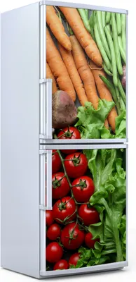 Produktbild von Kühlschrankdekoration 70x180 cm Aufkleber auf dem Kühlschrank - Gemüse Farbige