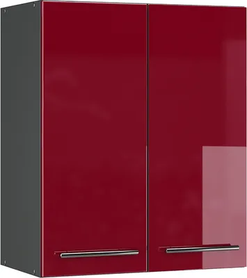 Produktbild von Nástenná skrinka Vicco Fame-Line, 60 cm, Bordeaux vysoký lesk/antracit