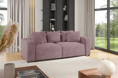 Produktbild von Sofa Designersofa MEGAN 2-Sitzer in Stoff Poso Altrosa