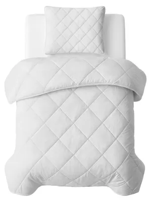 Produktbild von Sleeptime Lazy Bettdecke Uni Beige 140 x 200 Mit Kissenbezug cm