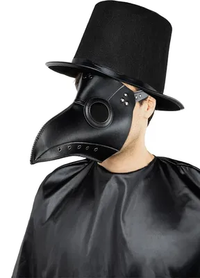 Produktbild von Pestdoktor Maske für Erwachsene in Schwarz