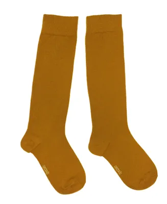 Produktbild von Damen Kniestrümpfe Einfarbig Natur Curry Größe 39-42