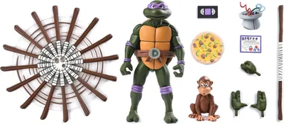 Produktbild von Neca Teenage Mutant Ninja Turtles Cartoon Action Ultimate Donatello Vhs-figur 18 Cm Mehrfarbig  Mehrfarbig One Size